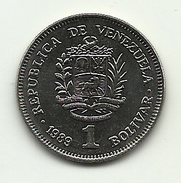 1989 - Venezuela 1 Bolivar, - Venezuela