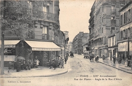 75-PARIS 14e-  RUE DES PLABTES , ANGLE DE LA RUE D'ALESIA - Arrondissement: 14