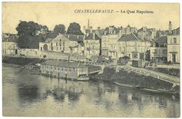 CPA CHATELLERAULT - Le Quai Napoléon - Chatellerault