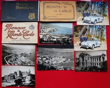 LOT 7 CPA MONACO + 3 CARNETS DE PHOTOS DETACHABLES MONACO ET MONTE-CARLO - Collezioni & Lotti