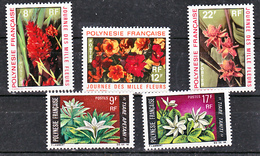 Polynésie Française  64 65 83 85 Fleurs Neuf Avec Trace De Charnière* TB  MH Cote **20 - Unused Stamps