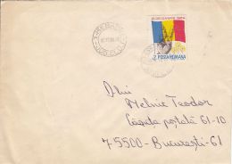 60124- ROMANIAN 1989 REVOLUTION ANNIVERSARY, STAMP ON COVER, 1999, ROMANIA - Lettres & Documents