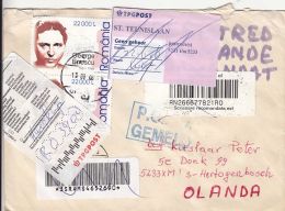 60127- GEORGE ENESCU, UPU CONGRESS, ICONS, STAMPS ON REGISTERED COVER, 2006, ROMANIA - Lettres & Documents