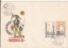 60129- NATIONAL PHILATELIC EXHIBITION, SPECIAL COVER, 1966, ROMANIA - Brieven En Documenten