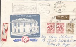 60134- ROMANIAN PHILATELISTS ASSOCIATION, REGISTERED SPECIAL COVER, 1973, ROMANIA - Covers & Documents