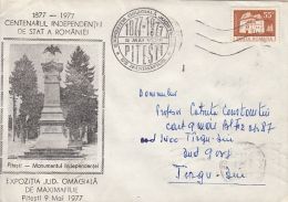 60140- ROMANIAN STATE INDEPENDENCE CENTENARY, SPECIAL COVER, 1977, ROMANIA - Covers & Documents