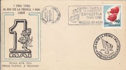 60148- INTERNATIONAL WORKER'S DAY, 1ST OF MAY, SPECIAL COVER, 1980, ROMANIA - Lettres & Documents