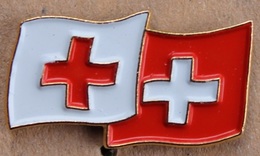 CROIX ROUGE SUISSE - DOUBLES DRAPEAUX -     (17) - Medici