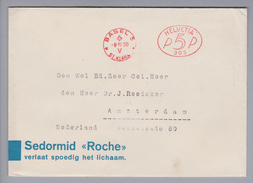 Schweiz Firmenfreistempel #303 Basel 5 St.Klara 1930-07-08 Sedormid "Roche" - Affranchissements Mécaniques