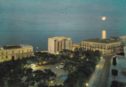 BARI - Molfetta - Villa Comunale E Piazza Garibaldi Al Tramonto - 1967 - Molfetta