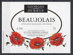 ETIQUETTE BEAUJOLAIS - Georges Duboeuf à Romanèche Thorins - Beaujolais