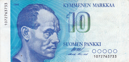 Billet FINLANDE De 1986 SUP 10 Kymmenen Markkaa @ PICK 113 @ Portrait De Paavo Nurmi - Finnland