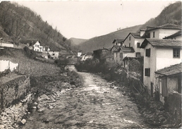 CPSM Arneguy à Droite Valcarlos à Gauche Et Passerelle Bedbeder Sur Le Nive - Arnéguy