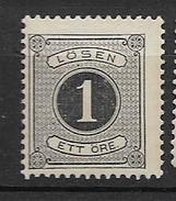 1877 MH Sweden Porto Perf 13 - Postage Due