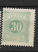 1877 MH Sweden Porto Perf 13 - Taxe