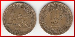 **** MONACO - 1 FRANC 1924 LOUIS II **** EN ACHAT IMMEDIAT !!! - 1922-1949 Louis II