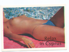 CPM Pin Up Seins Nus Nude - Relax In Cyprus Grèce Dos Vierge Bon Etat - Pin-Ups