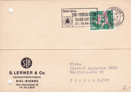 Carte Commerciale Réponse De La Firme S.Lerner & Co. - Damenkonfektionfabrik - Biel 1963 - Lotti/Collezioni