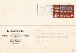 Carte Commerciale Réponse De La Firme IM-Hof & Cie Basel - 1942 - Lotes/Colecciones