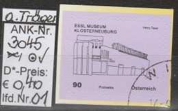 14.9.2012 - SkFM/DM "Kunsth.-Essl Museum, Klbg" (m. Arch.namen) - O Gestempelt A.Trägerfolie - S. Scan (3045o 01 ATf) - Gebruikt