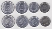 CARIBE ORIENTAL (BRITÁNICO)   Set  4  MONEDAS / COINS  SC/UNC   T-DL-10.348 - Britse Caribische Gebieden