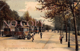 94 - Vincennes - La Rue De Paris - Station Des Tramways - Tram - Vincennes