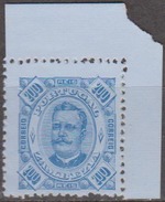 ZAMBÉZIA - 1893-94, D. Carlos I,  200 R.    D. 12 3/4   Pap. Porc.  (*) MNG   MUNDIFIL  Nº 12a - Zambèze