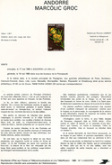 Andorre-1980-document De La Poste- Fleurs: Lis Des Pyrénées, Dent De Chien( N°4,5) - Briefe U. Dokumente