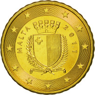 Malte, 10 Euro Cent, 2011, SPL, Laiton, KM:128 - Malta