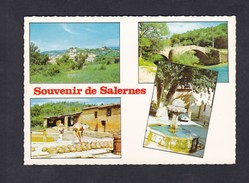 CPSM Souvenir De SALERNES (83) Multivues ( Vue Generale Pont Romain Fabrique De Tomaites  Tomettes  Fontaine Ed. Sofer) - Salernes