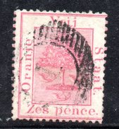 XP2200 - ORANGE 1868 , 6 Pence  Usato . - Stato Libero Dell'Orange (1868-1909)