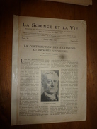 1917 LSELV :Contribution USA Au Progrès Universel (Biard D'Aunet);Principes Fondamentaux Du Combat Aérien (Oscar Ribel) - Luchtvaart