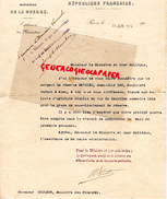 47 - AGEN- MINISTERE GUERRE CABINET MINISTRE - CHARLES MATHIEU SOUS LIUTENANT 1914- NOULENS MINISTRE DES FINANCES PARIS - Historical Documents