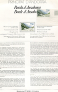 Andorre-1988-document De La Poste-tourisme( N°5) - Brieven En Documenten