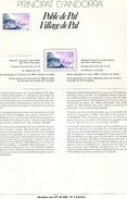 Andorre-1989-document De La Poste-Village De Pal ( N°2) - Briefe U. Dokumente