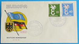 DEUTSCHLAND 1958 Mi-Nr. 295/96 CEPT FDC - 1958