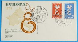 ITALIEN 1958 Mi-Nr. 1016/17 FDC - CEPT - 1958