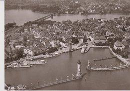 ALLEMAGNE . CPSM 10X15  LINDAU .bodensee Vue Aérienne - Andere & Zonder Classificatie