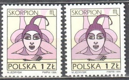 Poland 1996/97 - Signs Of The Zodiac - Scorpio - Mi 3598x,y  - MNH(**) - Nuovi