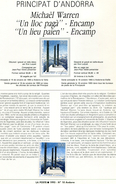 Andorre-1993-document De La Poste-oeuvre De Warren ( N°10) - Covers & Documents