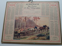 1928 Transport Des Grumes En Fôret / Carte Des Chemins De Fer NORD ( Oberthur Rennes : Zie/voir Photo Pour/voor Detail ! - Tamaño Grande : 1921-40