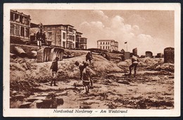 A4494 - Alte Ansichtskarte - Norderney Am Weststrand - Gel 1925 - Norderney