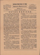 E5274 CUBA 1937. NEWSPAPER BOLETIN Nº1 SOCIEDAD PROTECTORA DEL PRESO CAMAGUEY. - [1] Bis 1980