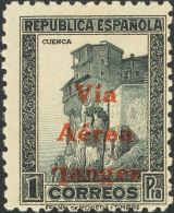 DEPENDENCIAS POSTALES ESPAÑOLAS. Tánger. * MH 138hcce 1 Pts Pizarra. CAMBIO DE COLOR EN LA SOBRECARGA, En - Spanisch-Marokko