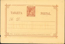 DEPENDENCIAS POSTALES ESPAÑOLAS. Cuba-Entero Postal. * MH EP2 25 Cts Castaño Sobre Entero Postal. MAGNIFIC - Cuba (1874-1898)