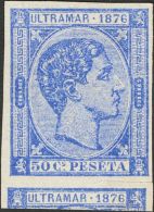 DEPENDENCIAS POSTALES ESPAÑOLAS. Cuba. (*) 37s 50 Cts Ultramar. SIN DENTAR. MAGNIFICO. (Edifil 2017: 45€) - Cuba (1874-1898)