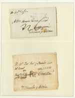 DEPENDENCIAS POSTALES ESPAÑOLAS. Cuba-Prefilatelia. SOBRE (1840ca). Espectacular Conjunto De Diez Cartas Dirigida - ...-1850 Prephilately