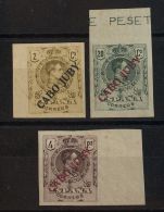 DEPENDENCIAS POSTALES ESPAÑOLAS. Cabo Juby. */(*) 6s, 10s, 16s 2 Cts Castaño, 20 Cts Verde Bronce Y 4 Pts - Kaap Juby