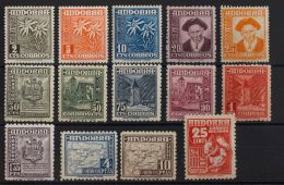 DEPENDENCIAS POSTALES ESPAÑOLAS. Andorra. ** MNH 45/58 Serie Completa. MAGNIFICA. (Edifil 2017: 210€) - Andere & Zonder Classificatie