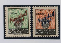 AYUNTAMIENTO DE BARCELONA. ** MNH SHNE25/26 Serie Completa, Procedente De La Hoja Bloque. NO EMITIDA. MAGNIFICA. (Edifil - Barcellona